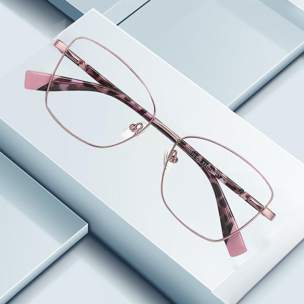 HBK Luxury Metal Optical Frames Unisex Trendy Blue Blocking Glasses Fashionable High Quality Can Be Used Myopia Glasses Model