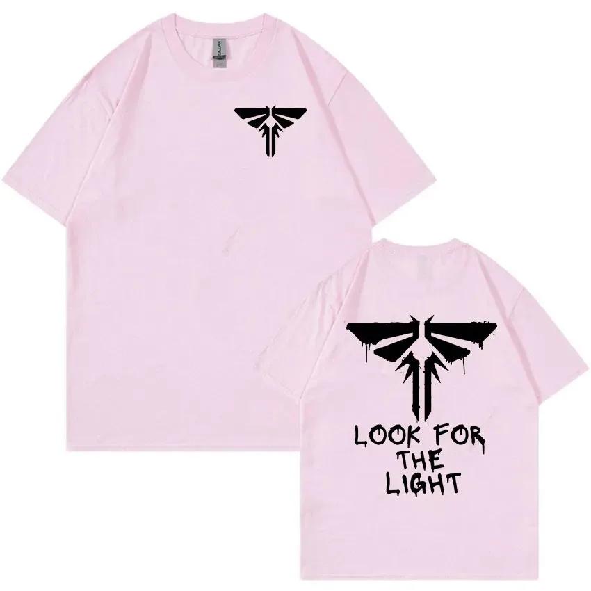 Футболка с рисунком «Одни из нас» Look for The Light Firefly, мужская мода, хлопковые футболки с коротким рукавом, одежда, футболка большого размера