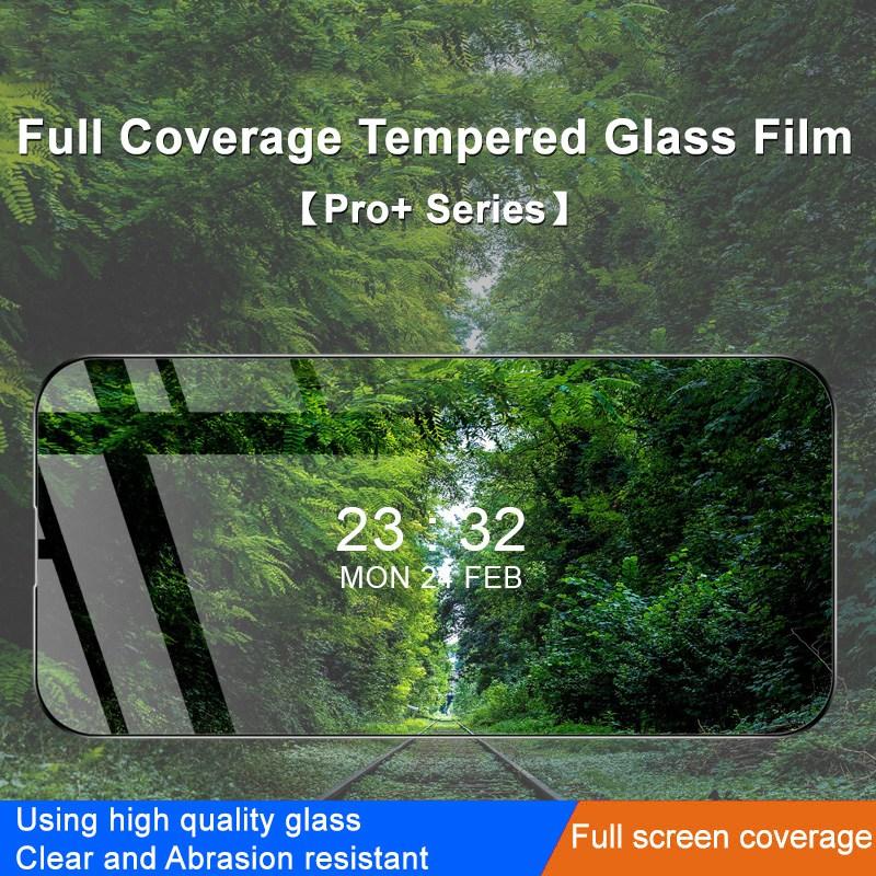 IMAK Серия Pro+ для iPhone 14 Pro Max Защитная пленка для экрана из закаленного стекла против царапин и взрывов, HD, полное покрытие, полный клей
