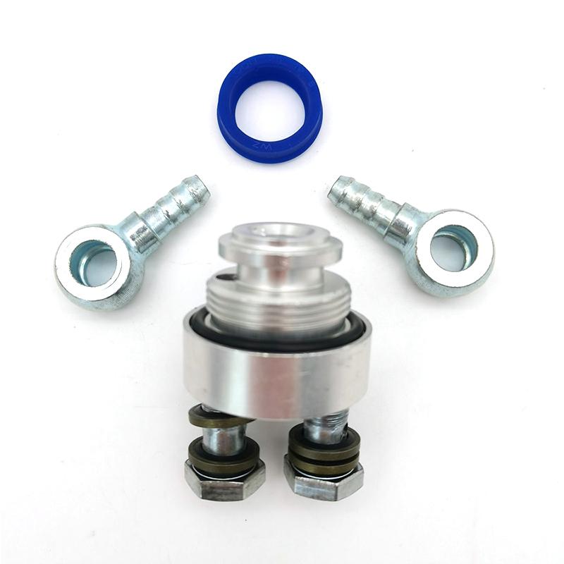 Motorcycle Oil Cooler Oil Cooled System Adapter for GY6 100cc-125cc-150cc Scooter Engine