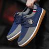Fashion Men Canvas Shoes Spring New Breathable Platform Sneakers Vulcanize Shoe Fashion Brand Work Shoe Lightweight Lace-up Casual Shoes