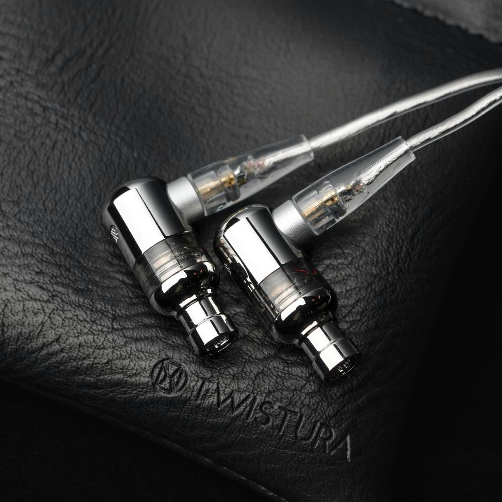 TWISTURA SIGMA 1DD+1BA Hybrid Earphones with 1DD+1BA Dynamic Driver and BA Driver, Aluminum Alloy OFC Silver-Plated Cable, Type-C Adapter, Impedance