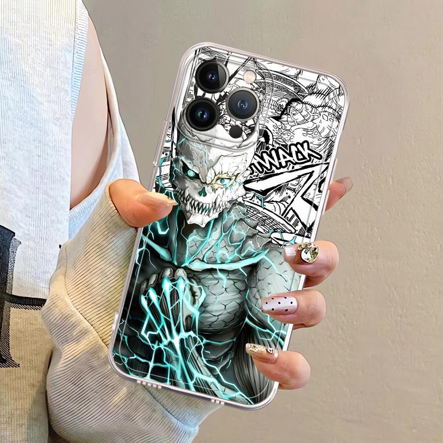 Чехол для iPhone 12 Mini 16 15 14 Plus XR 7 8 16e 13 12 11 Pro MAX с изображением комического монстра Кайдзю №8, мягкая накладка на телефон
