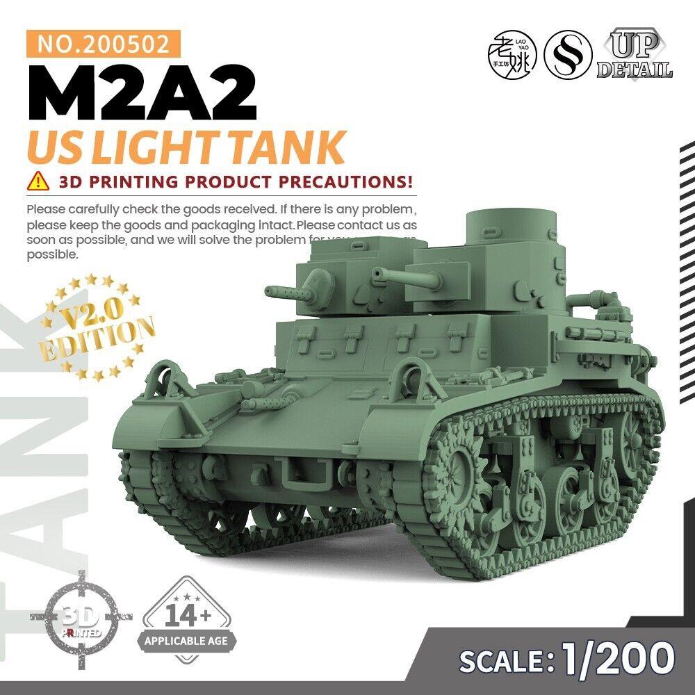 SSMODEL 1/200 Набор военной модели США M2A2 Легкий танк