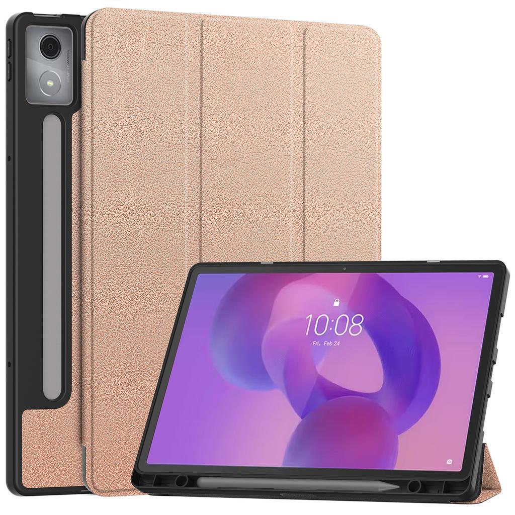 Для Lenovo Idea Tab Pro Чехол Тройная подставка Кожа+ПК Чехол для планшета с держателем для ручки