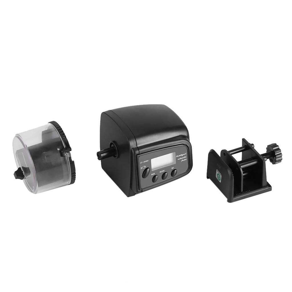 Цифровой ЖК-дисплей Электронная кормушка для рыб Диспенсер Таймер Автоматическая машина для кормления аквариумных рыбок