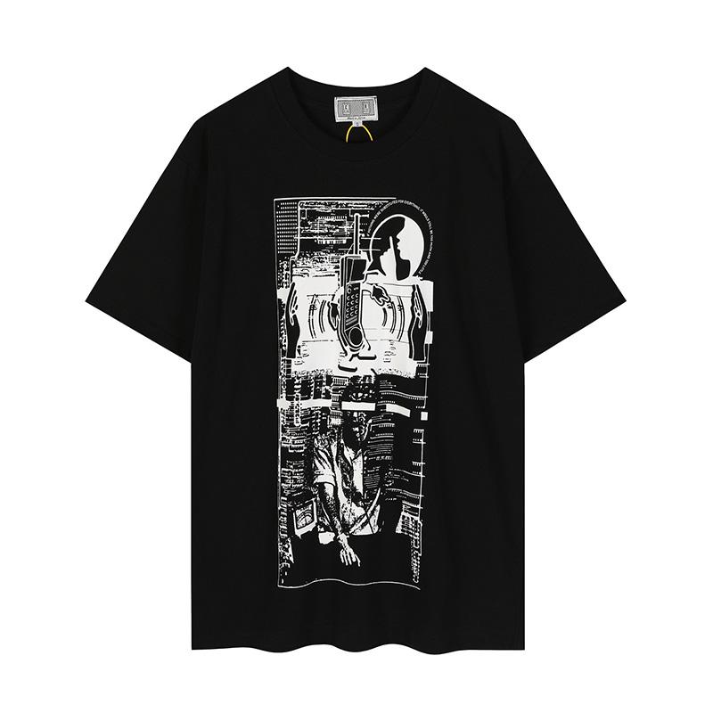 Best Quality Cotton 260gsm Tee Letters Logo Cav Empt T Shirt Black White Abstract Graphics Graffiti Cavempt Tshirt With Tags