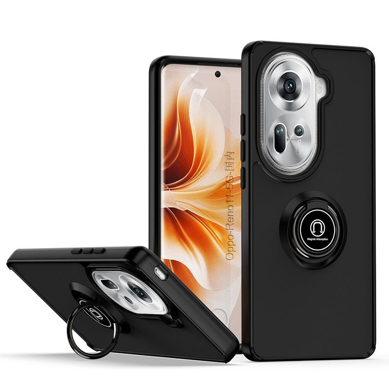 Чехол Armor для OPPO Reno 11 Pro 5G Reno11 F 11F Reno 10 Pro+ 8 8T 5G Чехол Магнитное кольцо Подставка Держатель Бизнес Полная защита