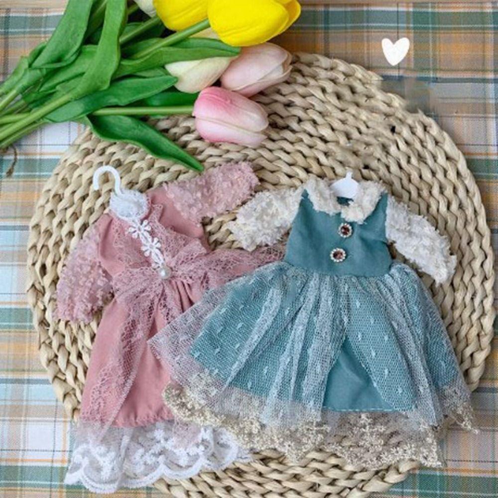 Casual Lace Dresses Clothes Fashion Doll Princess Dresses Doll Long Sleeve for 1/6 BJD 30cm Dolls