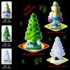 Magical Growing Crystal Christmas Paper Tree Christmas Tree Opens Snowflake Paper Tree Decoration DIY Xmas Ornaments
