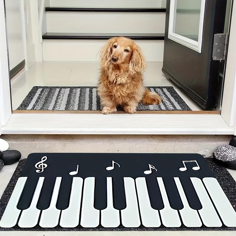 Коврик для пианино Велюровый Фланелевый Напольный Коврик с Рисунком Музыкальный Дизайн Декоративный Ковер Кухня Домашний Декор