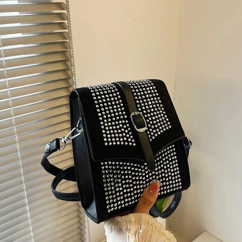 Новая модная универсальная сумка для мобильного телефона в стиле знаменитостей из Интернета, маленькая квадратная сумка через плечо Tide