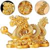 2025 Feng Shui Dragon Statue Attract Wealth New Year Dragon Sculpture Good Luck Auspicious Dragon Desktop Ornament Figurines
