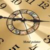 Brass Wall Clock Living Room Fashion Light Luxury Wall Watch Luxury Bedroom Silent Swing Clocks Entrance Decoration Ornaments