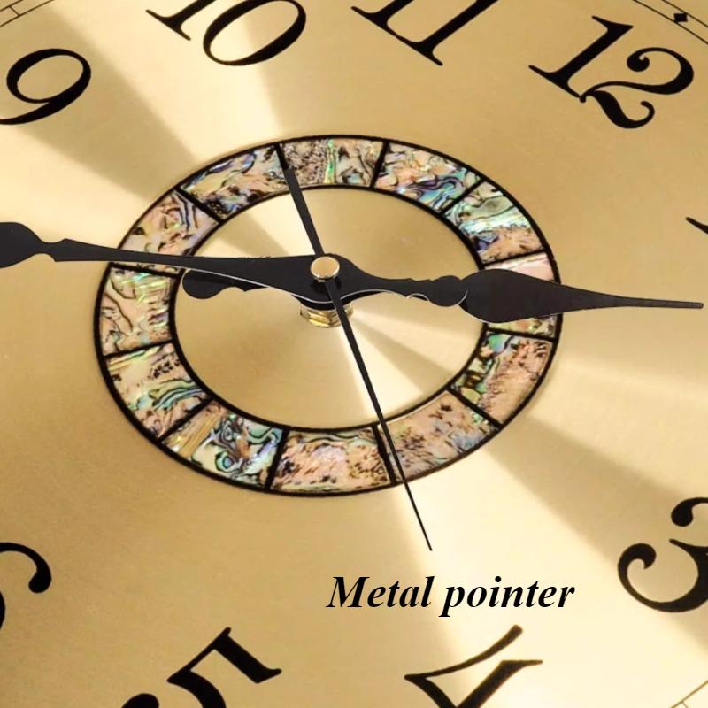 Brass Wall Clock Living Room Fashion Light Luxury Wall Watch Luxury Bedroom Silent Swing Clocks Entrance Decoration Ornaments