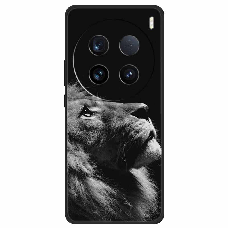 Чехол для Vivo X100 Ultra Мягкий Силикон Сова Кошка Модный Задний Чехол Для X100 Pro 5G Чехлы С Принтом Милый Ударопрочный X100 Ultra Pro