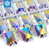 K9 Glass Crystal Rectangular Octagonal Hand Sewn Diamond Diy Rhinestone Clothing Creative Beauty Accessories