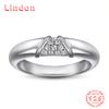 Классическое кольцо Lindon из стерлингового серебра 925 пробы с цирконом, женские украшения, свадебное обещание, подарок для вечеринки