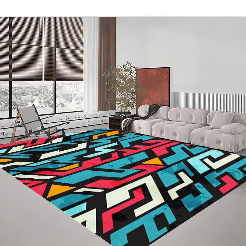 Граффити Бесшовный Узор Большой Ковер для Гостиной Спальни Дивана Придверный коврик Кухонный Пол Tapete Противоскользящий Декор Alfombra HD