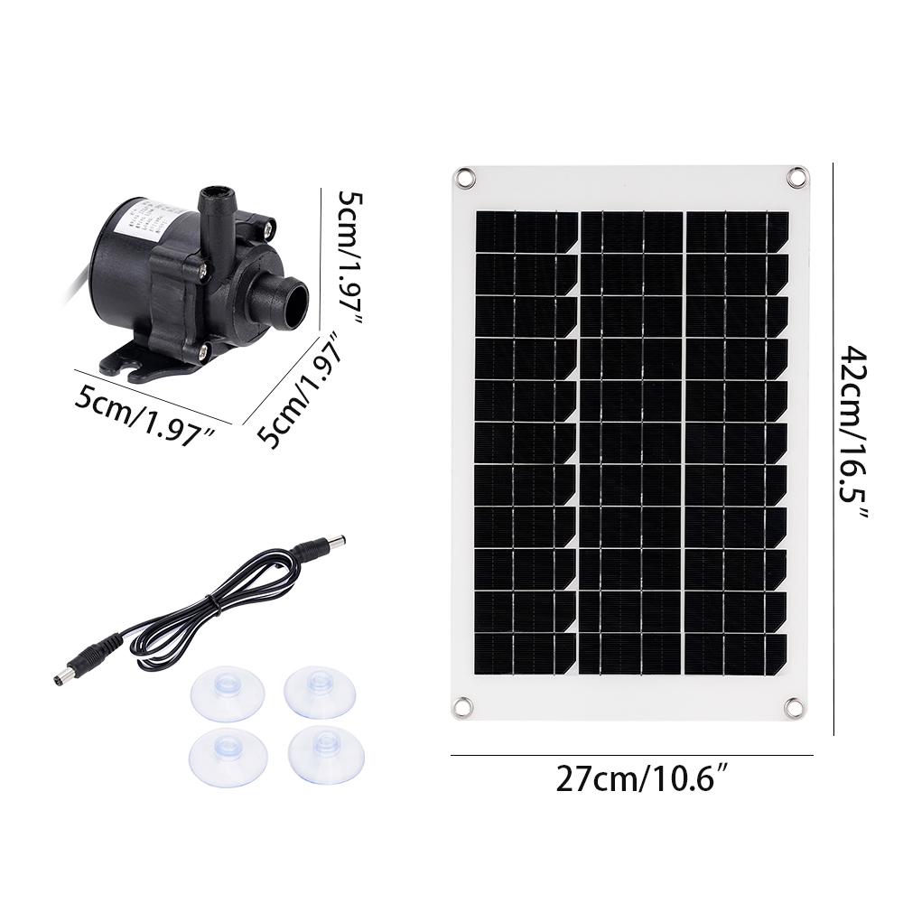 50 Вт солнечная панель бесщеточный солнечный насос для воды набор тихий погружной разбрызгиватель воды бассейн пруд сад фонтан декор