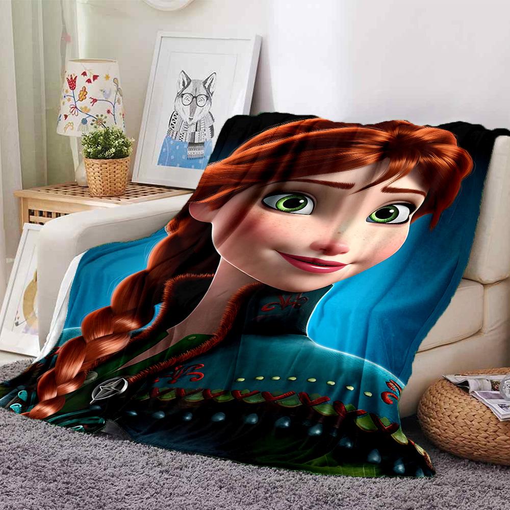 1pc Frosty Friends Flannel Blanket,Ultra Soft Warm Plush Throw for Home Bedroom Bed Sofa Cover Camping Picnic gift Y72235