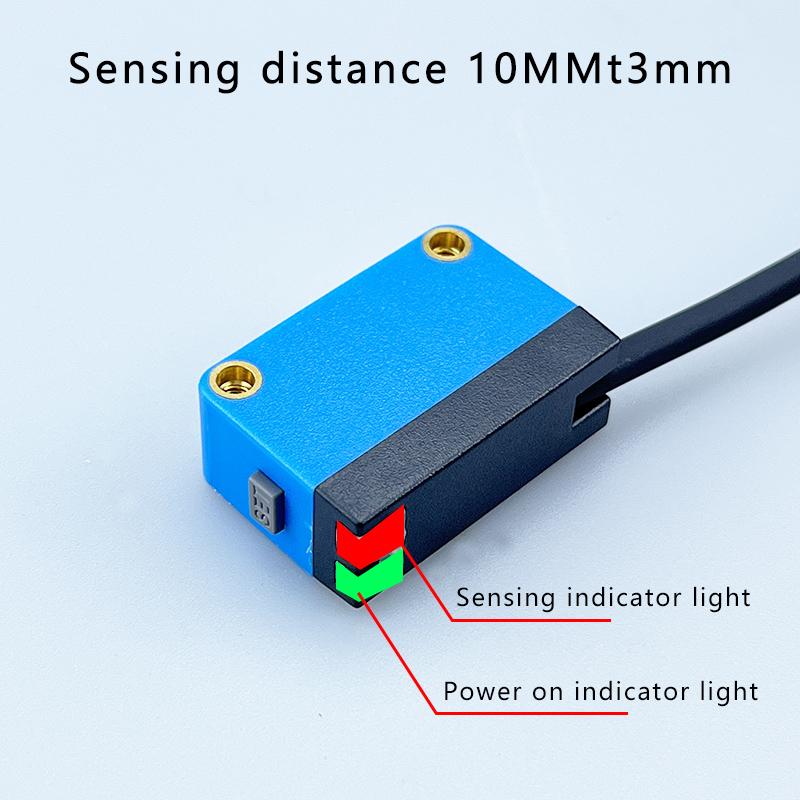 Mark Sensor Optical sensor Color Marking Label Contrast Sensor Simple Easy Use 12-24V DC NPN PNP Sensing Distance 10mm