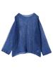 Ships for Women Knitted Mohair Mesh Hand One Size Pullover, Washable, Women's, 316040616, Blue,