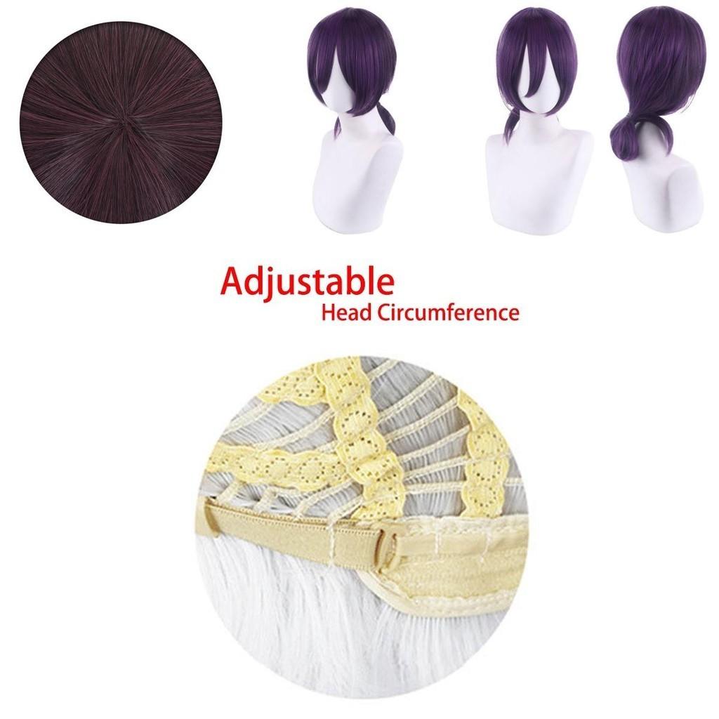 Chainsaw Man Reze Cosplay Wig Horsetail Halloween Party Role Play Props 130 Degrees Heat Resistant