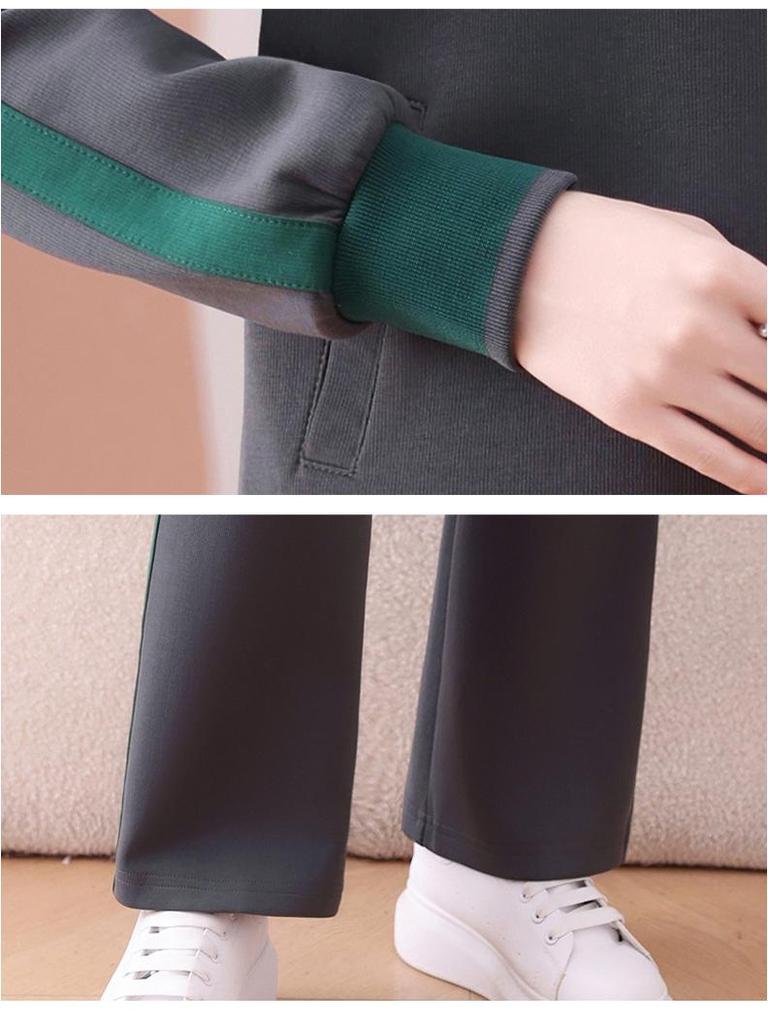 Женский спортивный костюм для мамы Весна/Осень 2025: Стильный антивозрастной беговой костюм-тройка