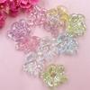 Acrylic 50Pcs 22.5*23.5mm Handmade Accessories DIY Mobile Phone Chain Flower Beads Phone Case Hair Accessories Material Handmade