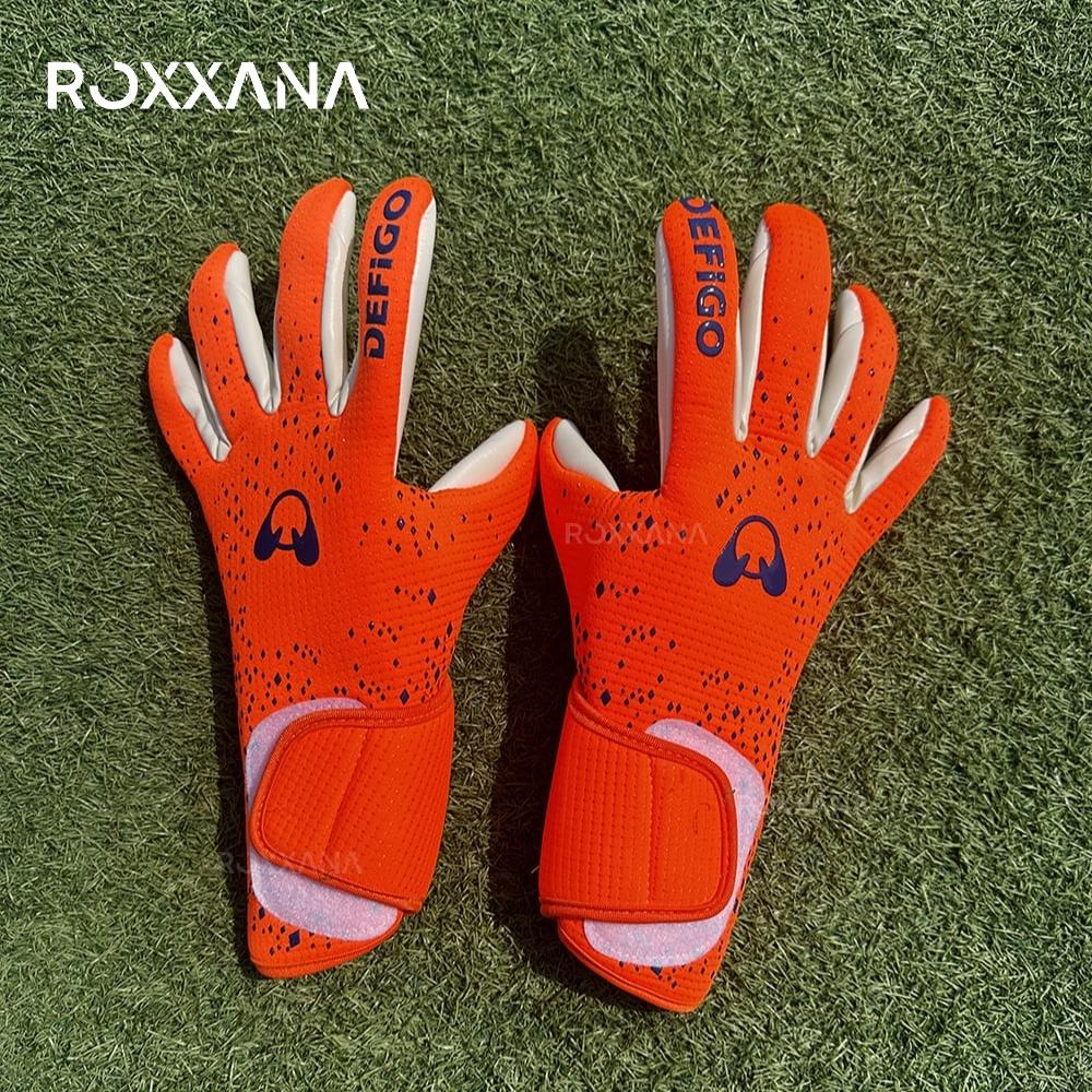 ROXXANA Противоскользящие футбольные перчатки, Высокопроизводительные, Латекс для сцепления, Прочные, Защитные, для тренировок вратарей, Обязательны к покупке.