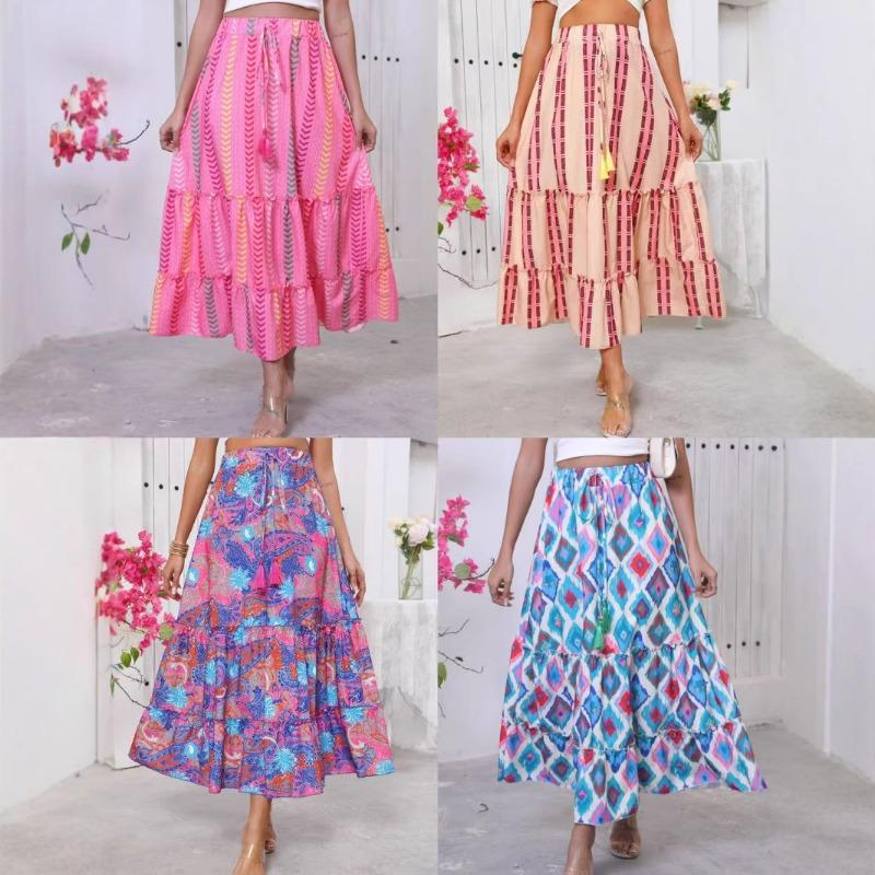 Женская юбка с принтом Boho Vacation Hemline
