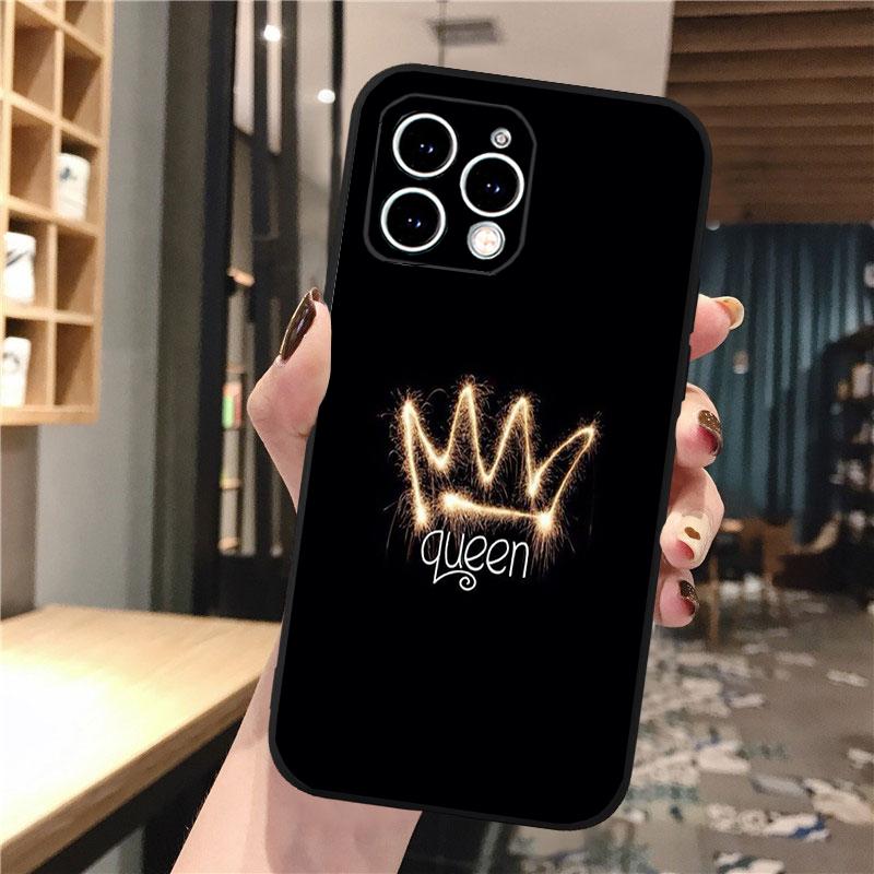 Queen King Phone Case For iphone 17 Pro Max Air 16 15 14 13 Pro Max 15 16 Pro 15Plus Shell