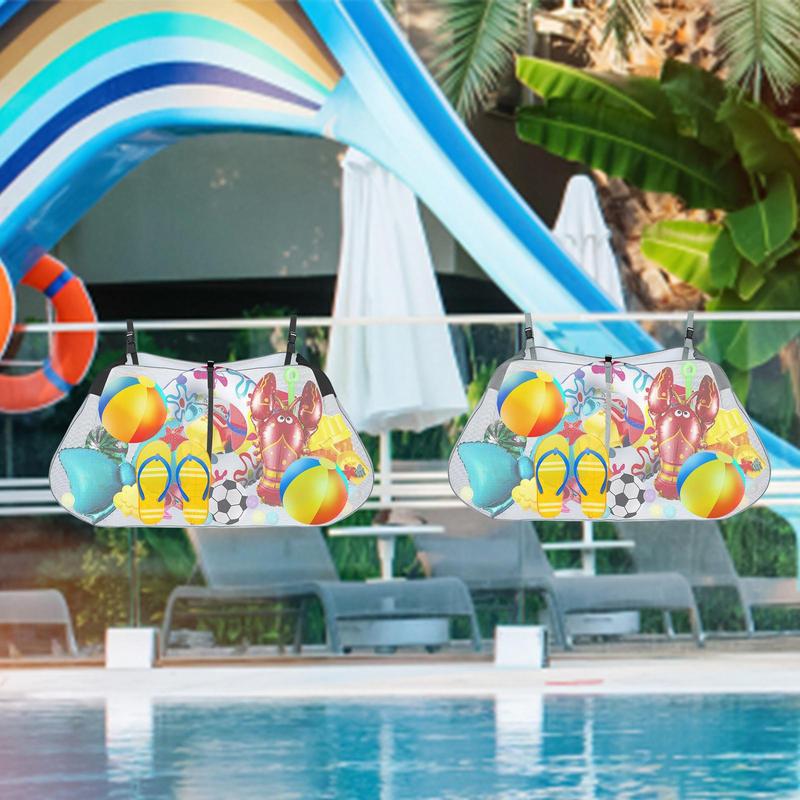 Сумка для хранения бассейна, большая емкость, надувные игрушки, сетчатый органайзер, кольцо для плавания, подвесная сетчатая сумка, футбольная баскетбольная сумка