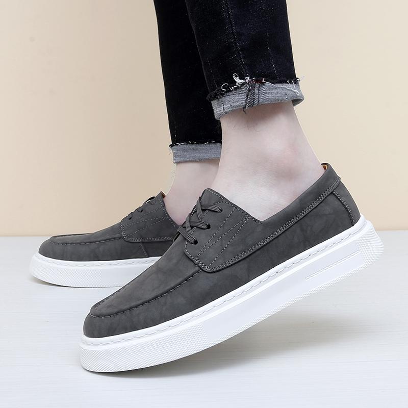 Модные классические кожаные туфли на плоской подошве для мужчин, новое поступление 2024 года, удобные мужские кроссовки, нескользящая мужская повседневная обувь, шнурованная мужская обувь для ходьбы