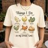 Что я делаю в свободное время Куриная Футболка Забавная Девушка-Курица Comfort Colors Футболка Подарок Фермеру