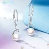 YUIITU Earrings for Popular Pearl Dangling Hypoallergenic Silver 925 Pearl 8mm Shell Pearl Gifts for Women Women, Earrings, Hook, Earrings, Earrings,