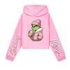 Kids' Casual Fashion Christmas Printed Long Sleeve Hooded Sweatshirt (No Drawstring)