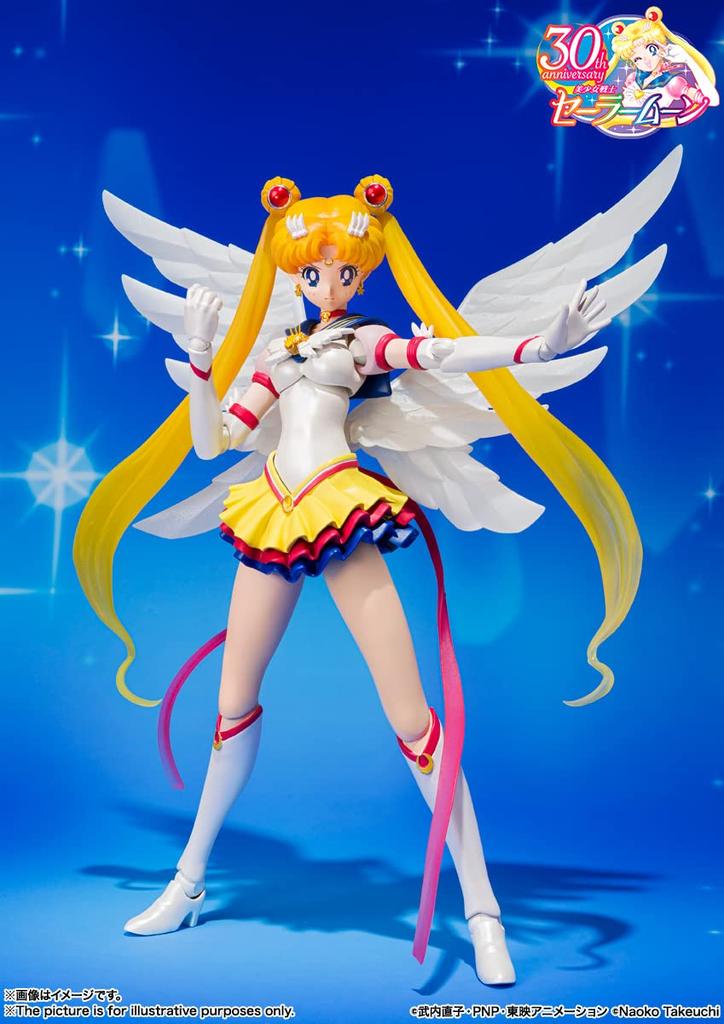 TAMASHII NATIONS Sailor Moon Eternal Sailor Moon приблизительно 135 мм окрашенная подвижная фигурка SHFiguarts ABS&PVC