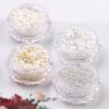 Size Micro Glass Caviar Beads AB Crystal Rhinestones Tiny Nail Pearls Nail Art Decorations Manicure