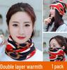 Knitted Snood Pullover: Women's Autumn & Winter Sun Protection Scarf Hat, Warm Neck Protection