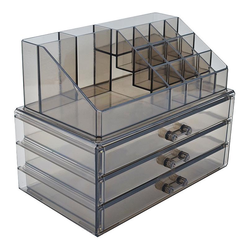 Multi-Layer Makeup Organizer with Drawers - Lipstick & Cosmetic Storage Rack