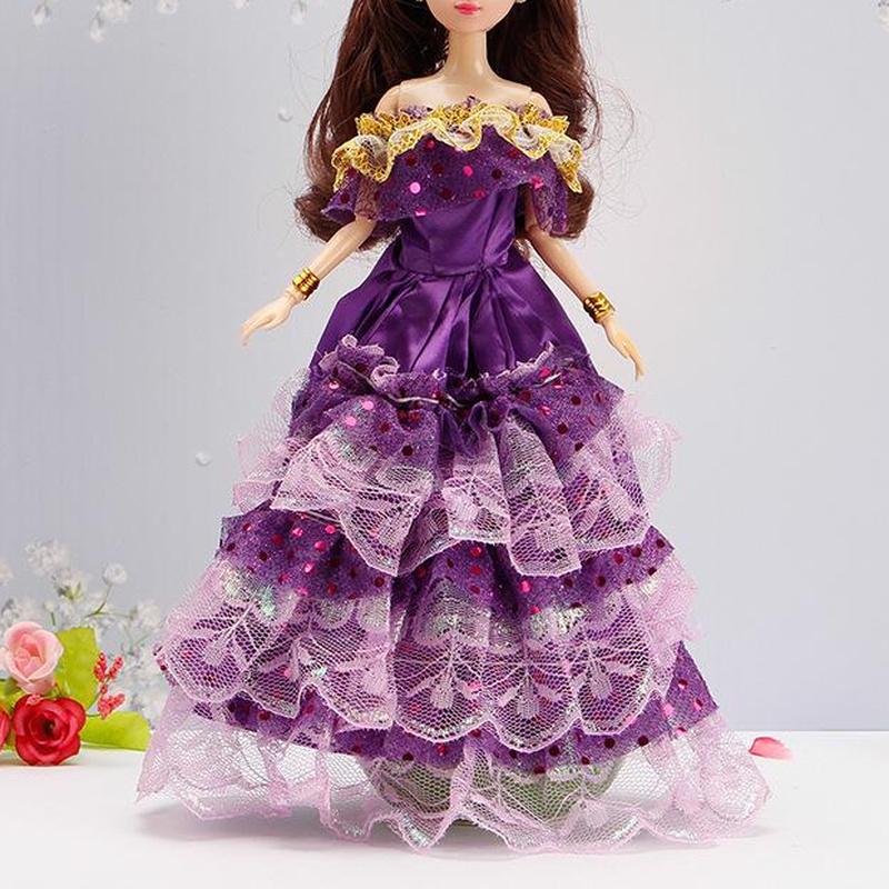 30 см, коллекция мини-кукол, одежда для девочек, игрушка, 3D, большие глаза, BJD, полная одежда принцессы, коллекция платьев, детская кукла, подарок