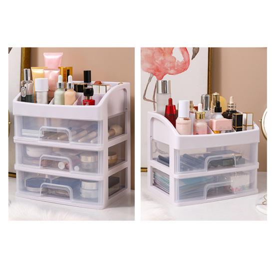 Storage Box Pull-Type Design Large Capacity Multi-layer Desk Storage Container Cosmetics Office Supplies Organizer