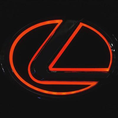 Lexus RX LED номерной знак холодный свет светящийся логотип автомобиля