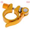 25.4-34.9Mm Aluminum Bike Bicycle Seatpost Clamp Quick Release Seat Post