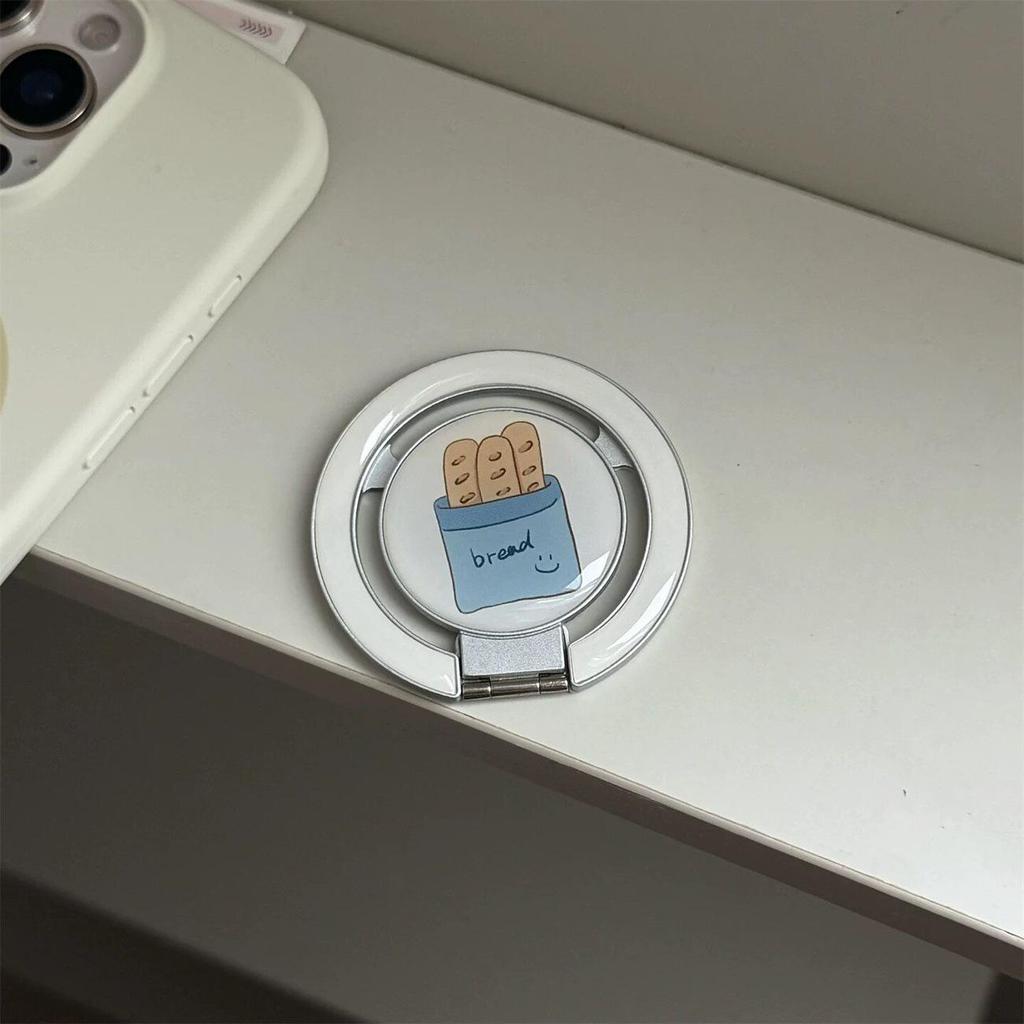 Милый Мультяшный Складной Держатель для Телефона с Совместимостью MagSafe и Сильным Магнитным Притяжением
