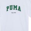 Puma Loose Letter Print Round Neck Pullover Short Sleeve T-Shirt Unisex Tops White 684366-02
