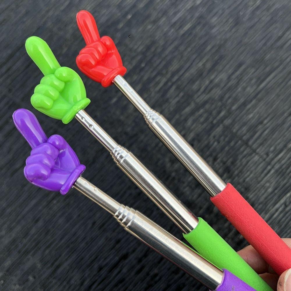 Telescopic Rod Teaching Pointer Stainless Steel Teaching Stick Finger Reading Sticks Teachers