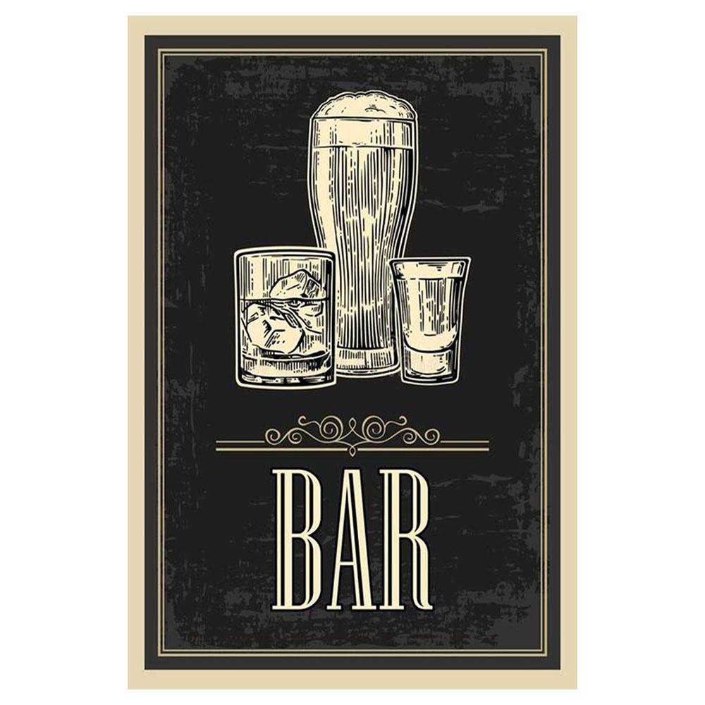 Whiskey Vintage Poster Metal Tin Sign Retro Metal Poster DIY Wall Stickers Home Bar Art Posters Decoration 20x30cm